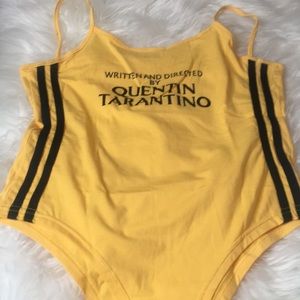 NWOT, Juniors L, Yellow Body Suit